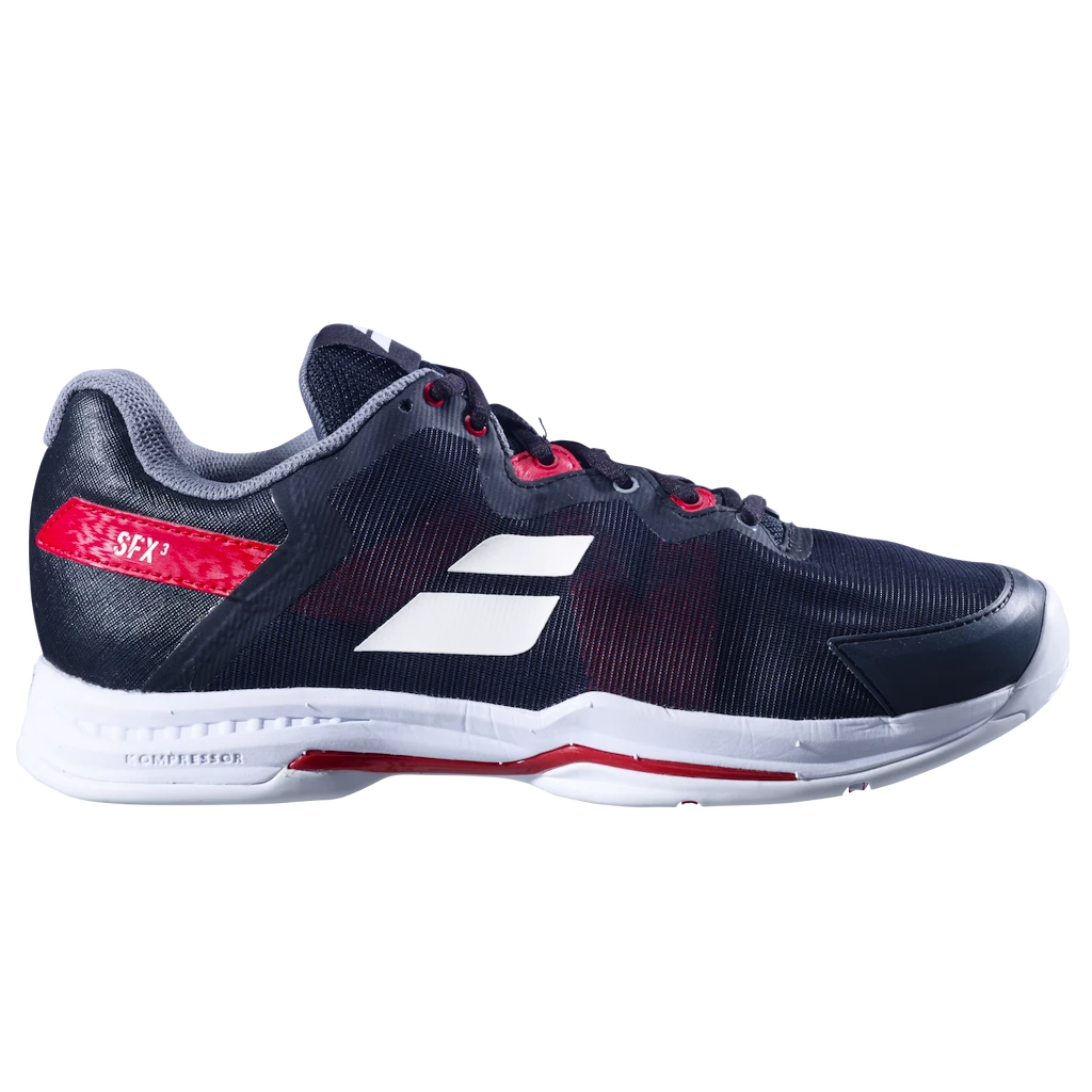 Heren tennisschoenen Babolat SFX 3 All Court Men Black/Poppy Red