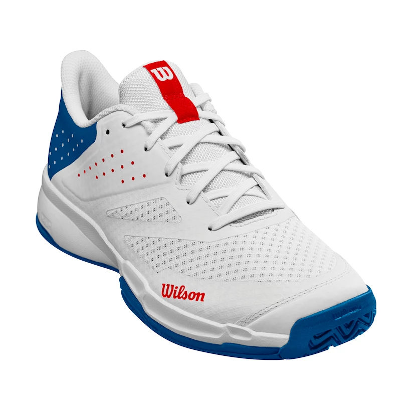 Heren tennisschoenen Wilson Kaos Stroke 2.0 White/Deja Vu Blue