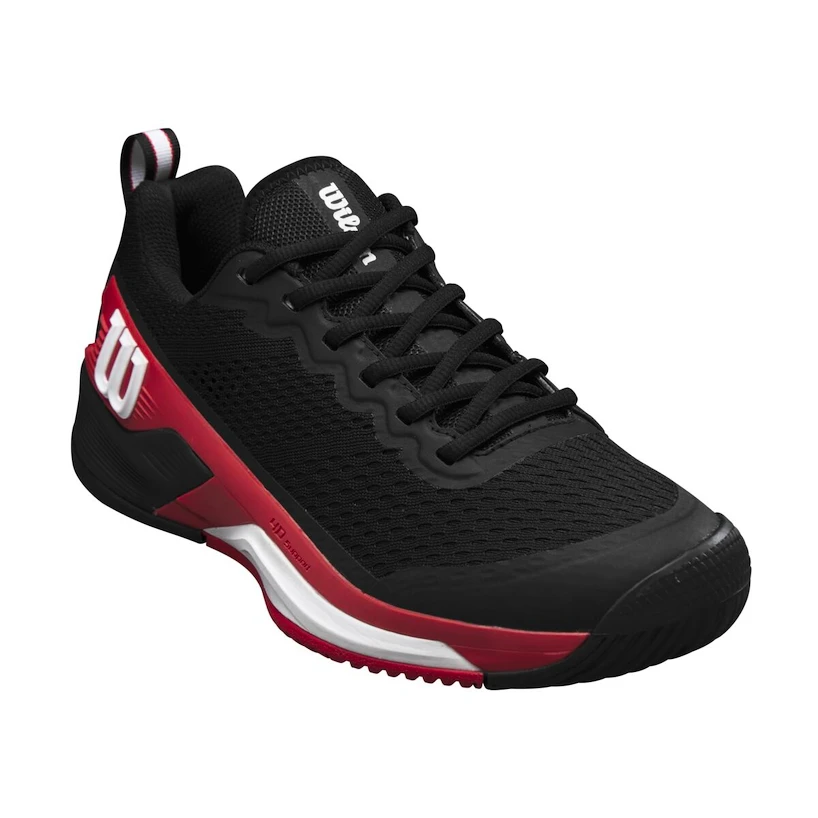 Heren tennisschoenen Wilson Rush Pro 4.5 Black/Infrared