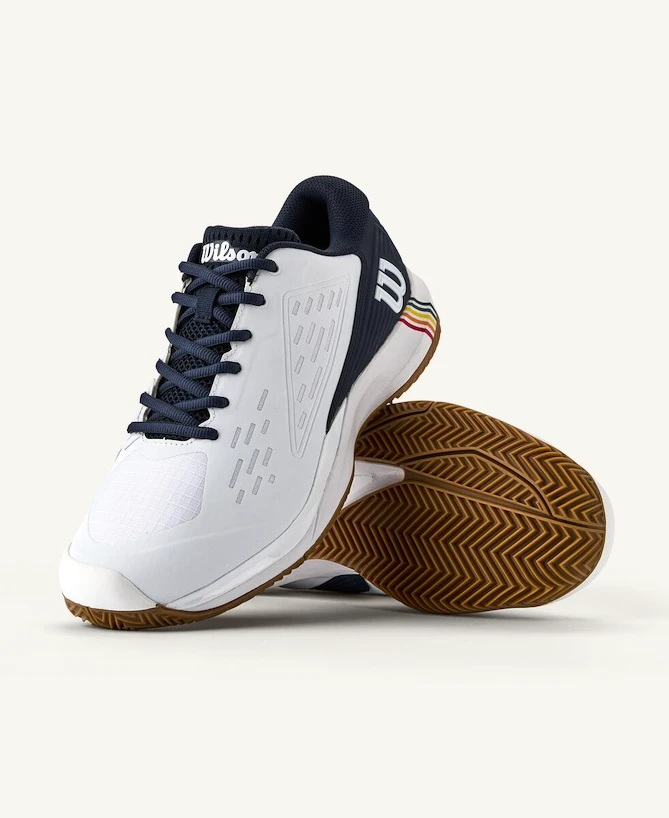 Heren tennisschoenen Wilson Rush Pro ACE Clay White/Navy Roland Garros