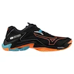 Heren zaalschoenen Mizuno  Wave Lightning Z8 Black/Neon Flame  EUR 42,5
