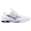 Heren zaalschoenen Mizuno  Wave STEALTH 6 White/Bellwether Blue  EUR 40,5
