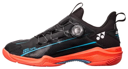 Heren zaalschoenen Yonex  Power Cushion 88 Dial 2 Black/Red  EUR 43