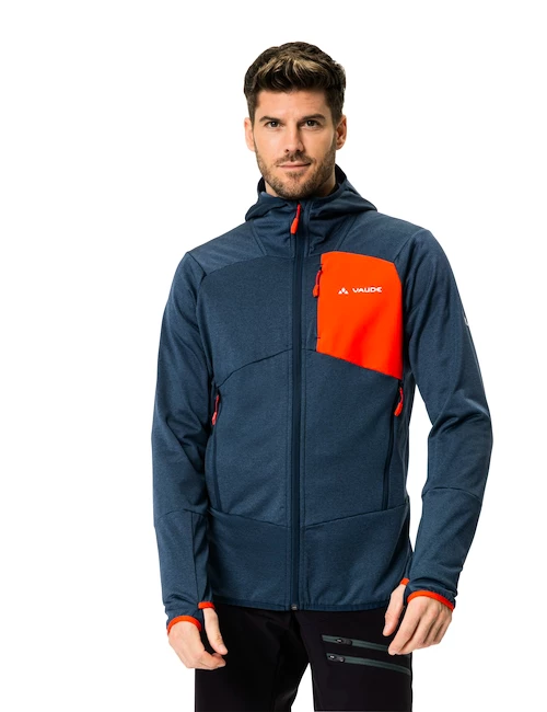 Herenjack VAUDE  Me Monviso Fleece Jacket II dark sea