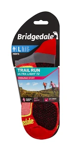 Herensokken Bridgedale  Trail Run Ultralight T2 Coolmax Sport ¾ Crew Red