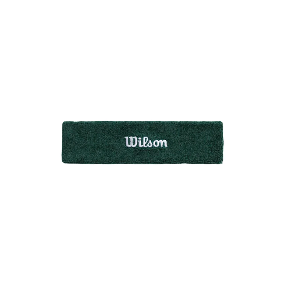 Hoofdband Wilson  Terry Logo Headband Field Green