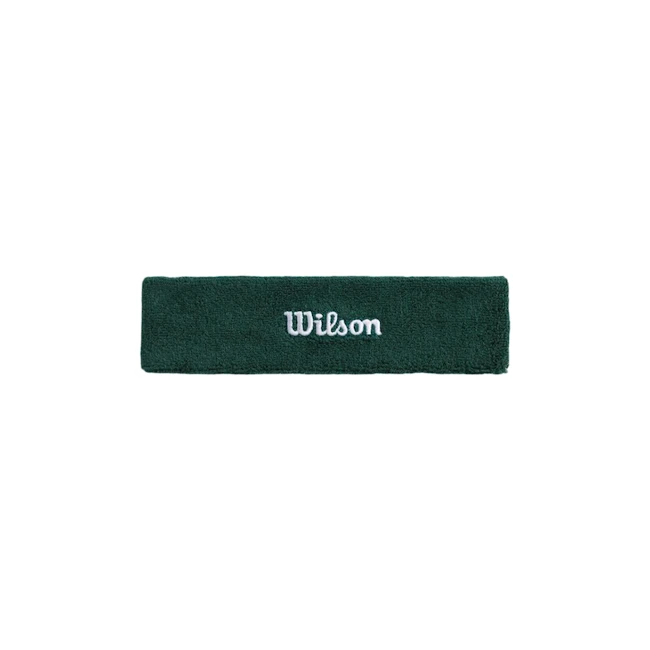 Hoofdband Wilson  Terry Logo Headband Field Green