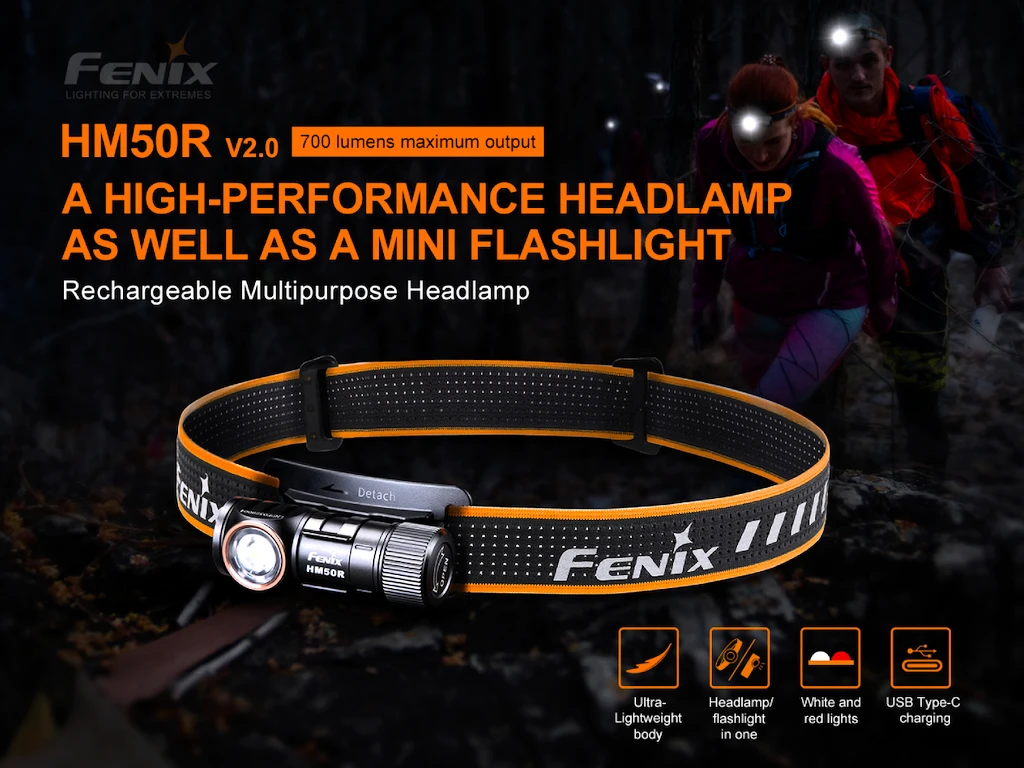 Hoofdlamp Fenix  HM50R V2.0