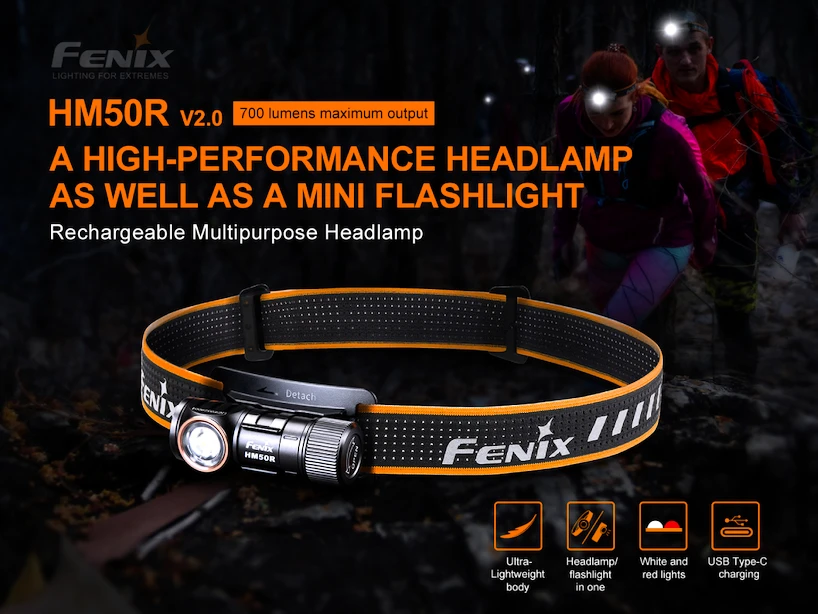 Hoofdlamp Fenix  HM50R V2.0