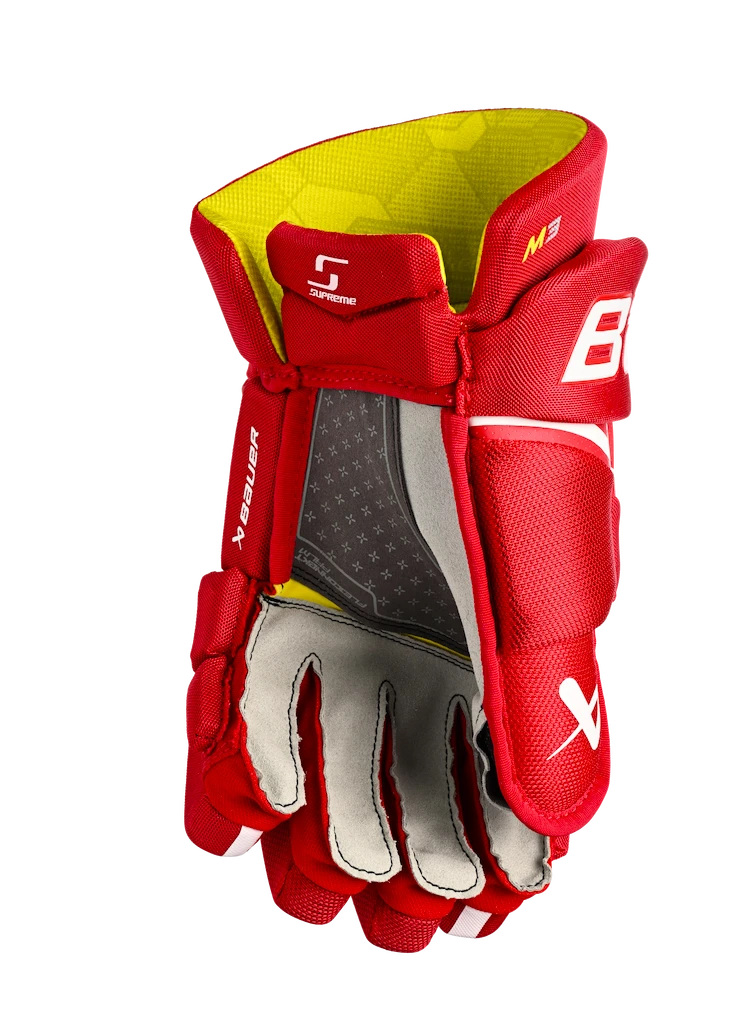 IJshockey handschoenen Bauer Supreme M3 Red Intermediate