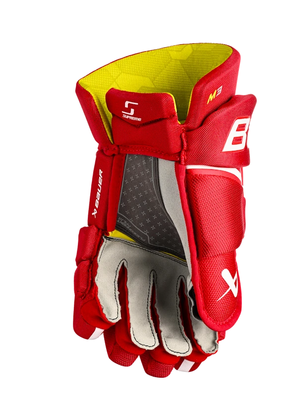 IJshockey handschoenen Bauer Supreme M3 Red Intermediate