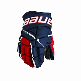 IJshockey handschoenen Bauer Supreme MACH Navy/Red/White Junior