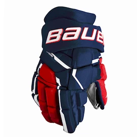 IJshockey handschoenen Bauer Supreme MACH Navy/Red/White Senior
