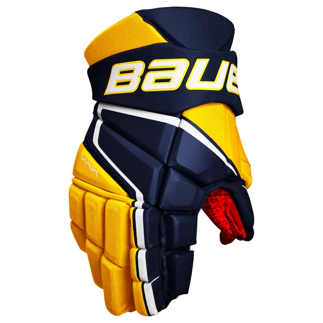 IJshockey handschoenen Bauer Vapor 3X Navy/Gold Intermediate