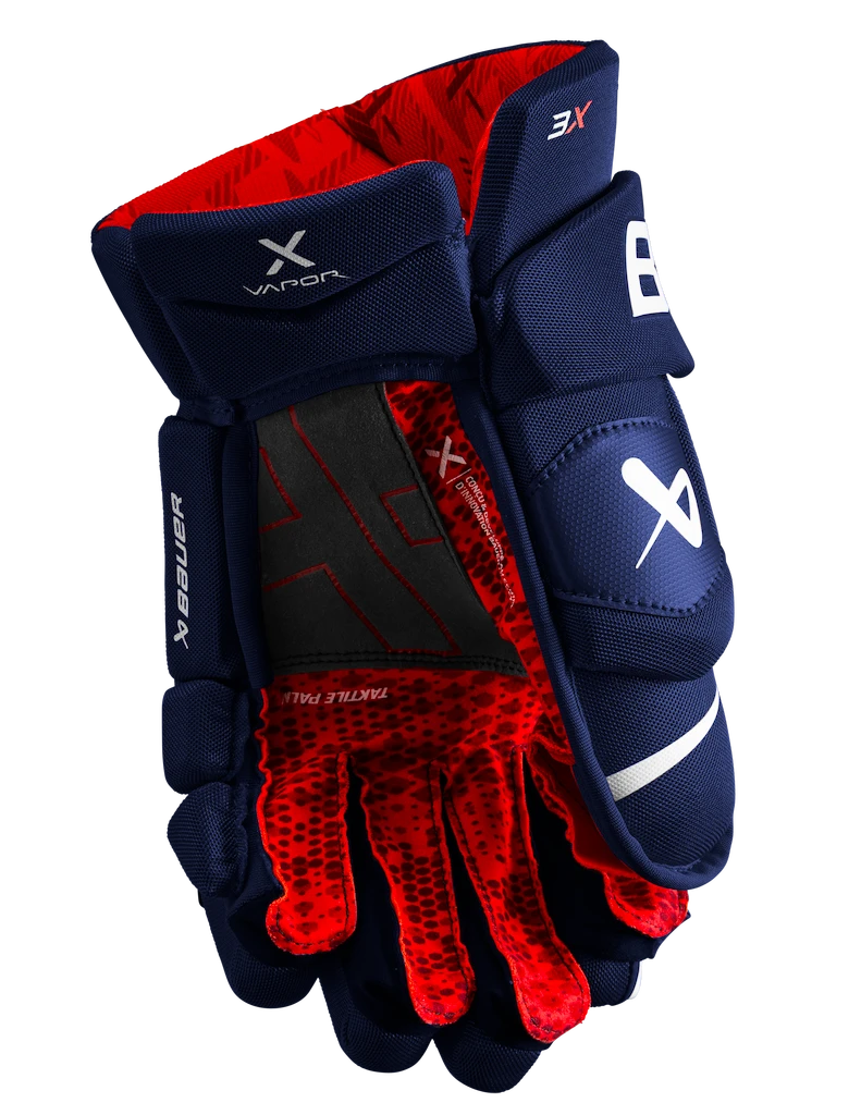 IJshockey handschoenen Bauer Vapor 3X Navy Intermediate