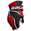 IJshockey handschoenen Bauer Vapor 3X PRO Black/Red Intermediate 13 inch