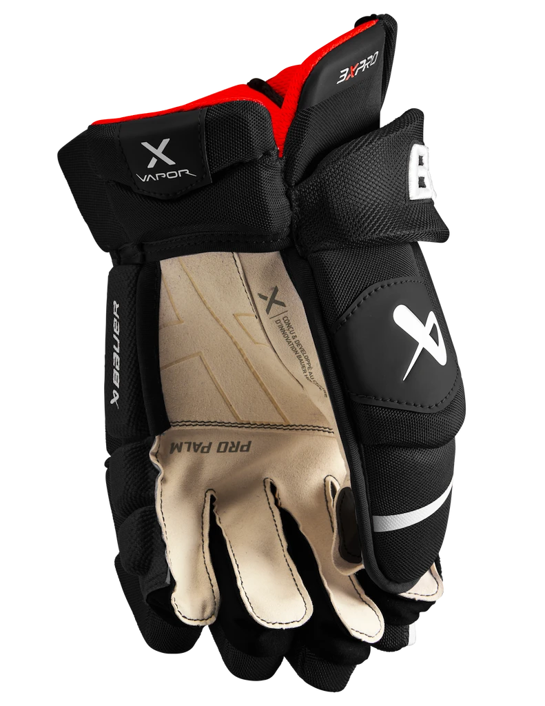 IJshockey handschoenen Bauer Vapor 3X PRO Black/White Intermediate