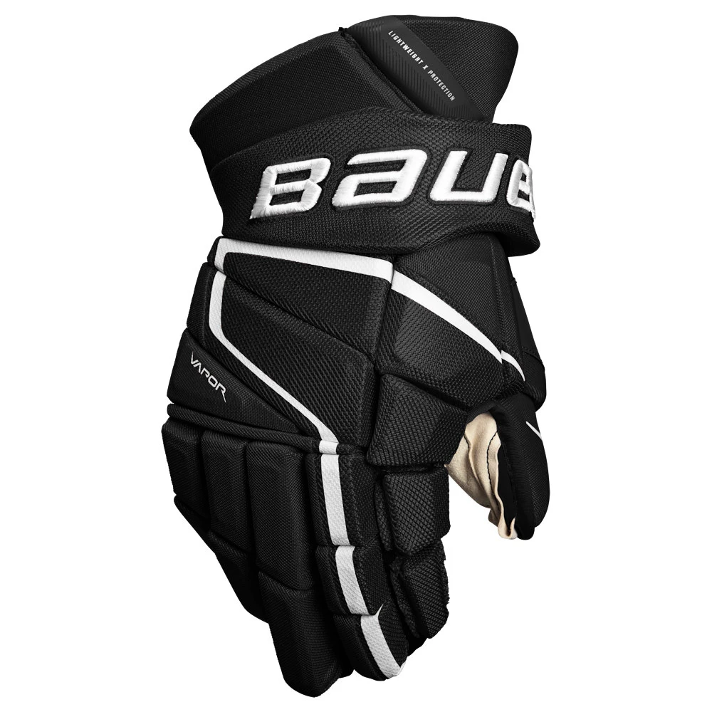 IJshockey handschoenen Bauer Vapor 3X PRO Black/White Intermediate