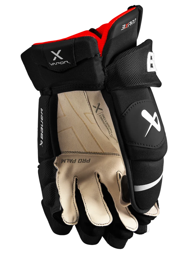 IJshockey handschoenen Bauer Vapor 3X PRO Black/White Intermediate