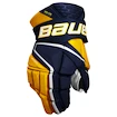 IJshockey handschoenen Bauer Vapor Hyperlite Navy/Gold Senior 15 inch
