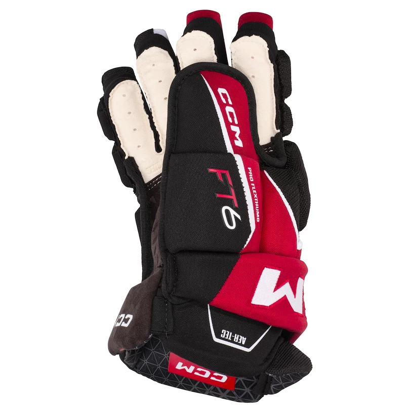 IJshockey handschoenen CCM JetSpeed FT6 Black/Red/White Junior 10 inch