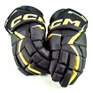 IJshockey handschoenen CCM JetSpeed FT6 Black/Sunflower Senior 13 inch