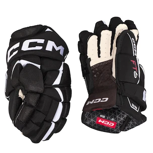IJshockey handschoenen CCM JetSpeed FT6 Black/White Junior 10 inch