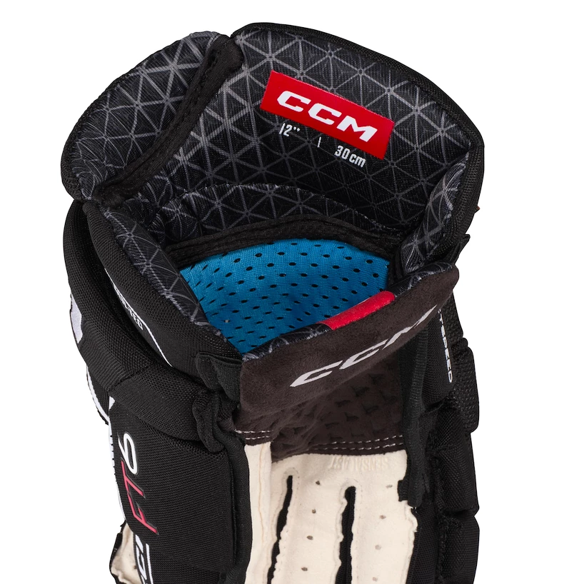 IJshockey handschoenen CCM JetSpeed FT6 Black/White Junior 10 inch