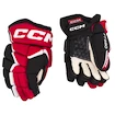 IJshockey handschoenen CCM JetSpeed FT680 Black/Red/White Junior 12 inch