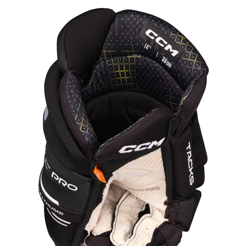 IJshockey handschoenen CCM Tacks XF Black/White Junior