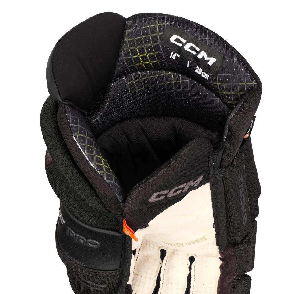 IJshockey handschoenen CCM Tacks XF PRO Black/Grey Junior