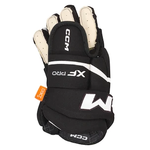 IJshockey handschoenen CCM Tacks XF PRO Black/White Youth 9 inch