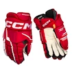 IJshockey handschoenen CCM Tacks XF PRO Red/White Senior 13 inch