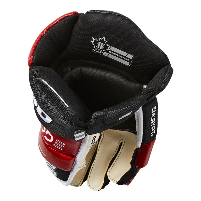 IJshockey handschoenen SHER-WOOD Code Encrypt 2 Black/Red/White Junior
