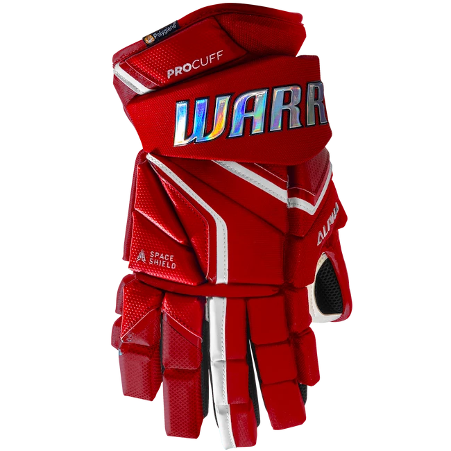 IJshockey handschoenen Warrior Alpha LX2 Pro Red Junior 11 inch