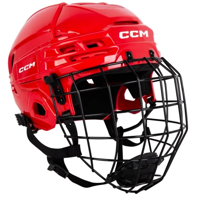 IJshockeyhelm CCM Tacks 70 Combo Red  Senior