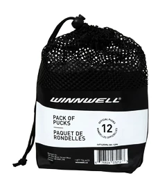 IJshockeypuck WinnWell black official (6 pcs)