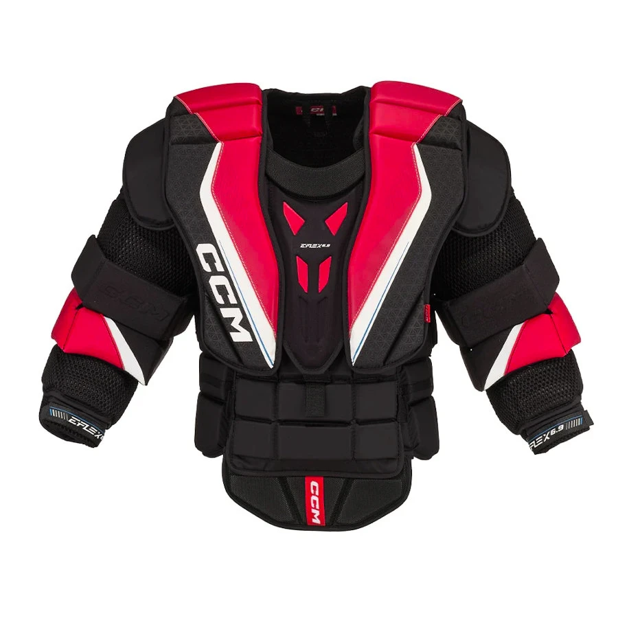 IJshockeyvest keeper CCM Eflex 6.9 Black/Red/White Senior XL