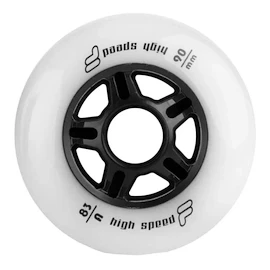 Inline wielen Fila 90 mm 83A 6-Pack White
