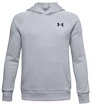 Jongens hoodie Under Armour  RIVAL COTTON HOODIE grey