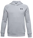 Jongens hoodie Under Armour  RIVAL COTTON HOODIE grey
