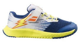 Junior tennisschoenen Babolat Pulsion All Court Kid Dark Blue/Yellow