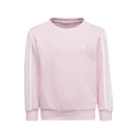 Kinder hoodie adidas  Essentials 3-Stripes Crew Neck Clear Pink
