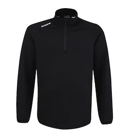 Kinder hoodie CCM LOCKER ROOM FLEECE 1/4 ZIP Black