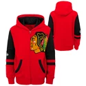 Kinder hoodie Outerstuff  FACEOFF FULL ZIP FLEECE HOODIE CHICAGO BLACKHAWKS