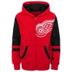 Kinder hoodie Outerstuff  FACEOFF FULL ZIP FLEECE HOODIE DETROIT RED WINGS