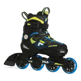 Kinder inlineskates Fila J-One Boy Combo 3-Set Blue/Lime