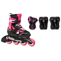 Kinder inlineskates Rollerblade  Microblade Combo Black/Pink  EUR 33-36,5