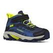Kinder outdoorschoenen Merrell Moab Speed 2 Mid A/C Wtpf Navy/Hi Viz