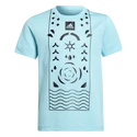 Kinder T-shirt adidas  Boys Printed Tennis Shirt Aqua